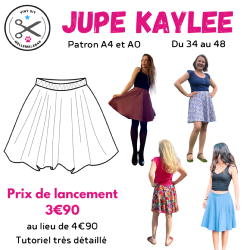 Kaylee - Jupe Patineuse - Patron et Tutoriel PDF à télécharger