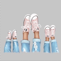 Carré Similicuir 23 cm - 3 paires Baskets