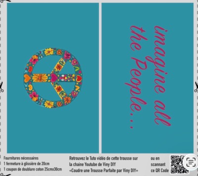 Rectangles trousse Suédine 2 x 23 cm x 14 cm - Imagine