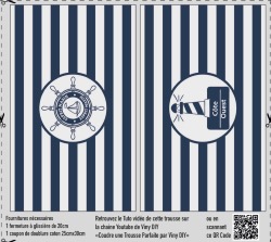 Rectangles trousse Suédine 2 x 23 cm x 14 cm - Marin