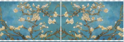 Rectangles Trousse Velours 2 x 23 cm x 14 cm - Amandiers