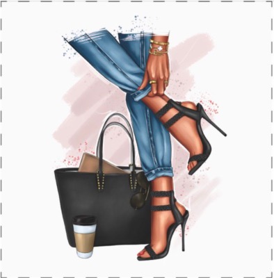 Carré Velours 23 cm - Sac Talon