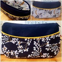 Mila pochette avec poche réversible - Tutoriel et Patron - fichier pdf à télécharger
