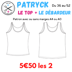 Top + Débardeur Patryck - Tutoriels et patrons à télécharger