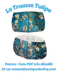 Trousse Tulipe - Tutoriel et Patron - fichier pdf à télécharger