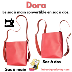 Sac Dora 3 en 1 - fichier Tutoriel et Patron pdf à télécharger