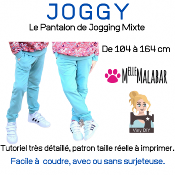 Joggy - Pantalon pour enfants - Mixte - Patron et Tutoriel PDF à télécharger