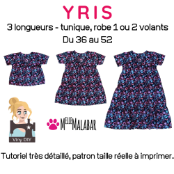 Yris - La Robe 3 longueurs - Patron et Tutoriel PDF à télécharger