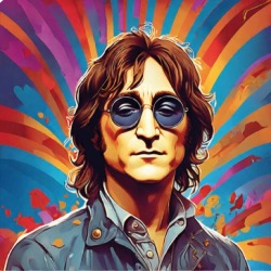 Carré Similicuir 23 cm - Lennon