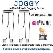 Joggy - Pantalon pour enfants - Mixte - Patron et Tutoriel PDF à télécharger