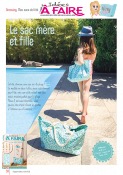 Sac de Plage Mère Fille - Tutoriel et plans de coupe 2 tailles -PDF