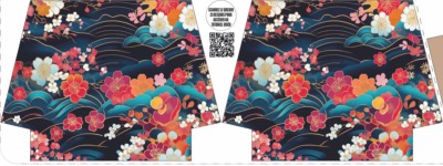 Coupon Patron velours - Maxi Trousse Sakura