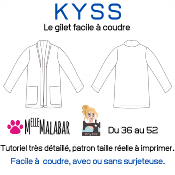 KYSS - Gilet - Patron et Tutoriel PDF à télécharger