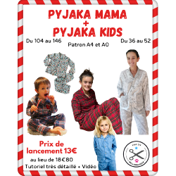 Pyjama Mama & Kids - Pyjama Femme et Enfant - Patron et Tutoriel PDF à télécharger