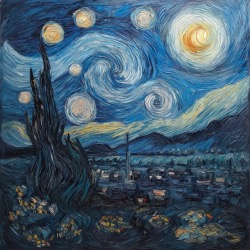 Carré Similicuir 23 cm - Nuit Etoilée