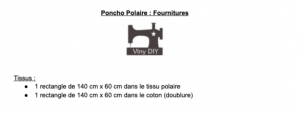 Tutoriel Poncho Polaire fichier pdf à télécharger