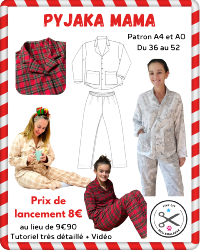 Pyjama Mama - Pyjama Femme - Patron et Tutoriel PDF à télécharger