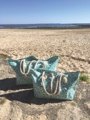 Sac de Plage Mère Fille - Tutoriel et plans de coupe 2 tailles -PDF