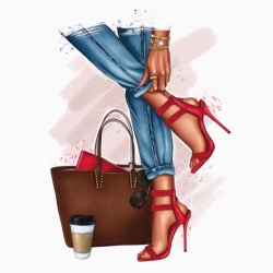 Carré Similicuir 46 cm - Sac Talon Café