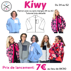 Veste Kiwy Femme - Patron et Tutoriel PDF à télécharger