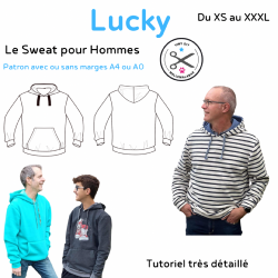 Lucky Sweat-shirt Homme - Patron et Tutoriel PDF à télécharger
