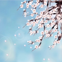 Carré Similicuir 23 cm - Cerisier