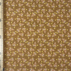 Coupon Coton - Fleurs Séchées Moutarde