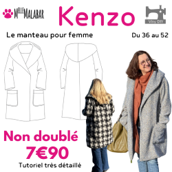 Kenzo Manteau Femme - Patron et Tutoriel PDF à télécharger