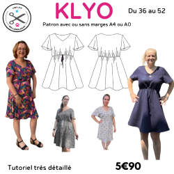 Robe Klyo Femme - Tuto et Patron ZIP à télécharger