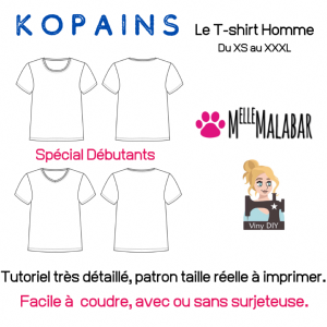T- shirt Kopains - Patron et Tutoriel PDF à télécharger