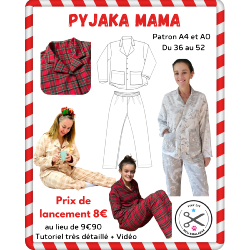 Pyjama Mama - Pyjama Femme - Patron et Tutoriel PDF à télécharger