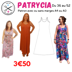Robe Patrycia - Tutoriel et patron à télécharger