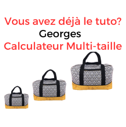 Calculateur Multi-taille Sac Georges fichier à télécharger sans tuto