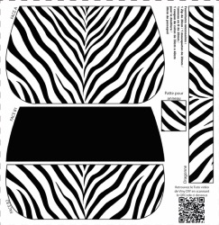 Coupon Patron - Pochette YZY Zèbre