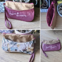 Mila pochette avec poche réversible - Tutoriel et Patron - fichier pdf à télécharger