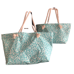 Sac de Plage Mre Fille - Tutoriel et plans de coupe 2 tailles -PDF