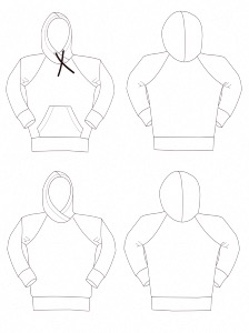 Kangourou Sweat-shirt à Capuche Femme - Patron et Tutoriel PDF à télécharger