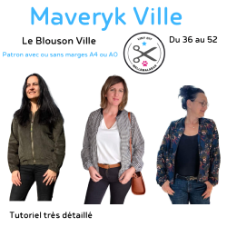 Maveryk Ville - Blouson Femme - Patron et Tutoriel PDF à télécharger