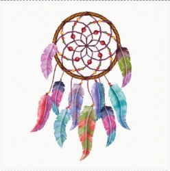 Carré Similicuir 46 cm - Attrape Rêves 2