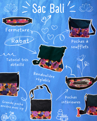Sac Bali - Tutoriel et Patron pdf à télécharger