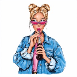 Carré Similicuir 23 cm - Soda Blonde