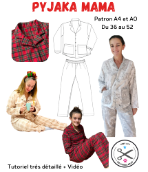 Pyjama Mama - Pyjama Femme - Patron et Tutoriel PDF à télécharger