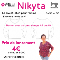 Patron Sweat-Shirt Femme Nikyta - PDF à télécharger