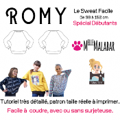 Patron Sweat Shirt Enfant Romy - PDF à télécharger