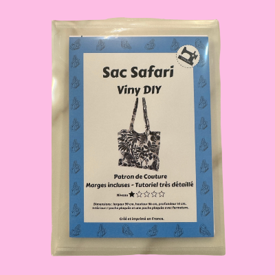 Patron Pochette Sac Safari
