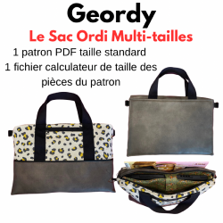 Geordy Sac Ordi - Tutoriel et Patron - fichier pdf  tlcharger