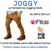 Joggy - Pantalon pour enfants - Mixte - Patron et Tutoriel PDF à télécharger