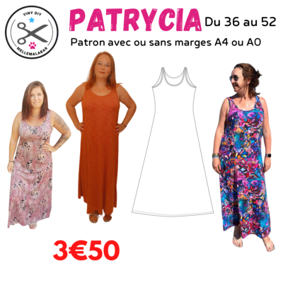 Robe Patrycia - Tutoriel et patron à télécharger