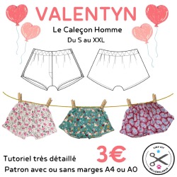 Valentyn le Caleçon Homme - Patron et Tutoriel PDF à télécharger