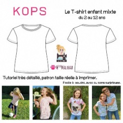 T- shirt Kops enfant - Patron et Tutoriel PDF à télécharger